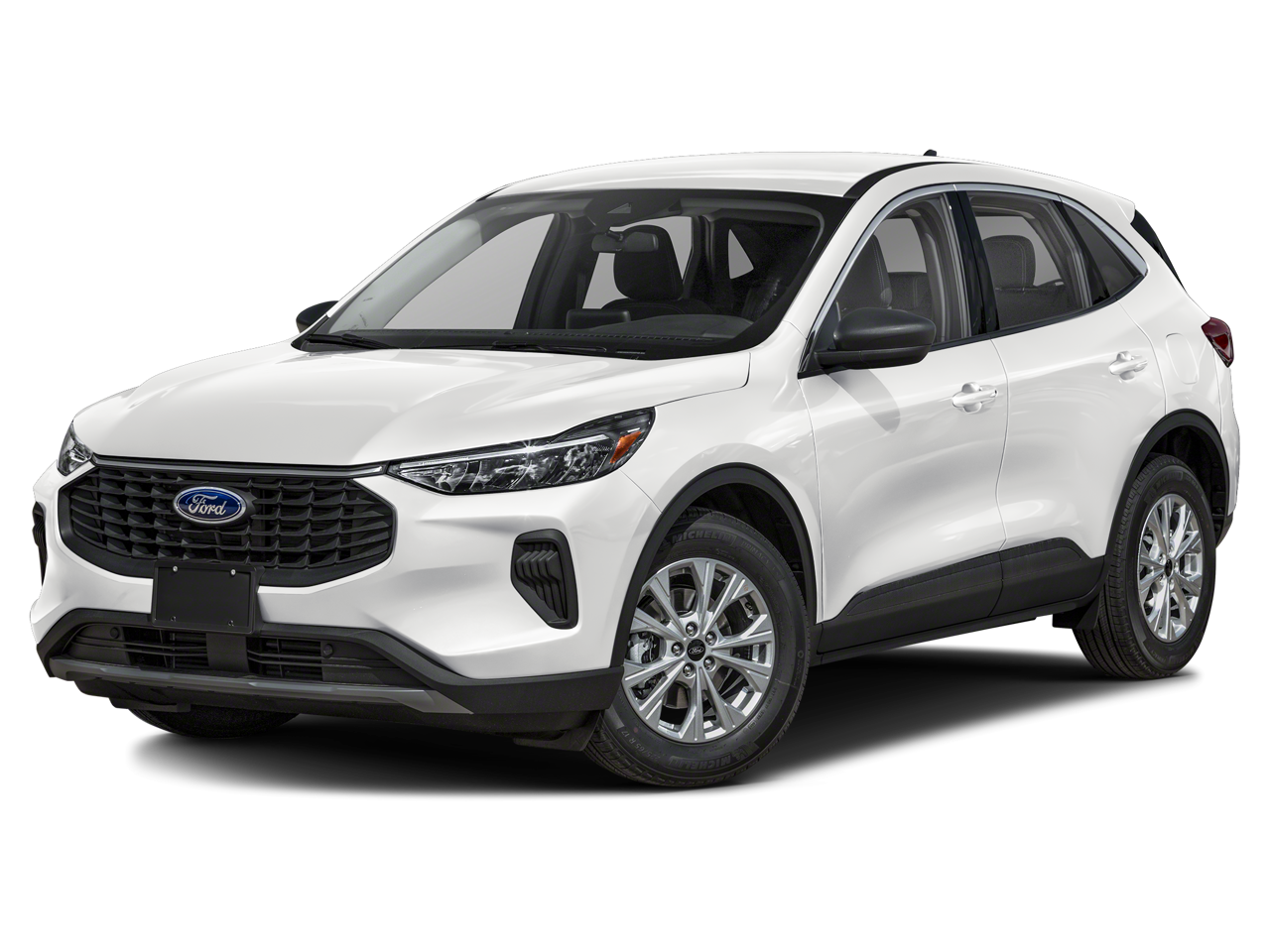 2024 Ford Escape Active in Oxford White — front three-quarter view