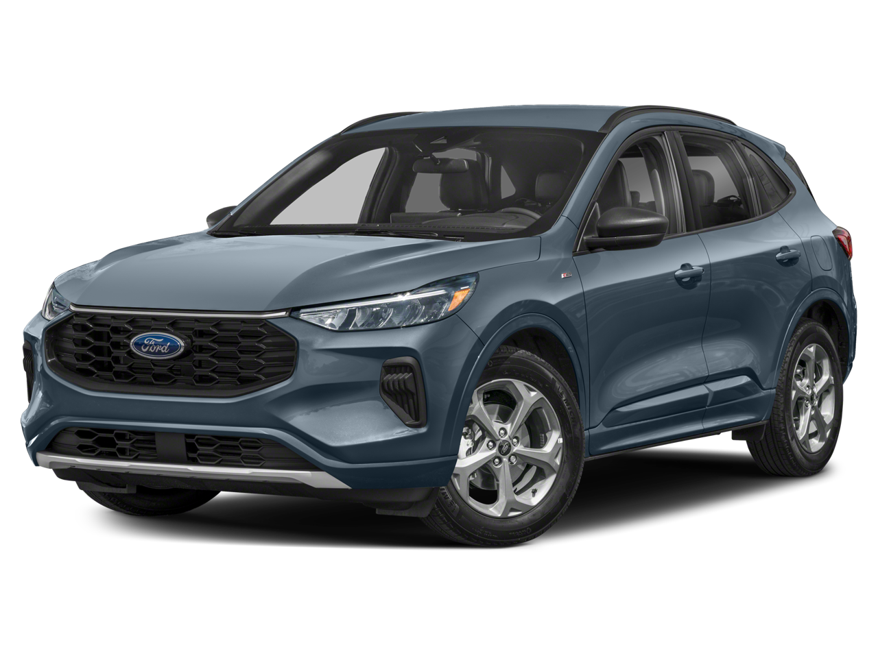 2023 Ford Escape ST-Line in Blue — front three-quarter view