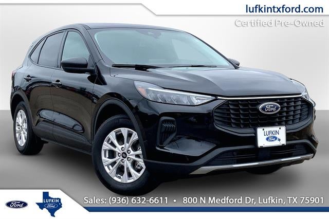 2025 Ford Escape Active in Agate Black — front three-quarter view