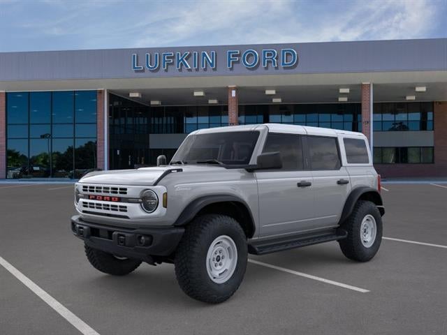 2026 Ford Bronco Heritage Edition in Avalanche Gray — front three-quarter view
