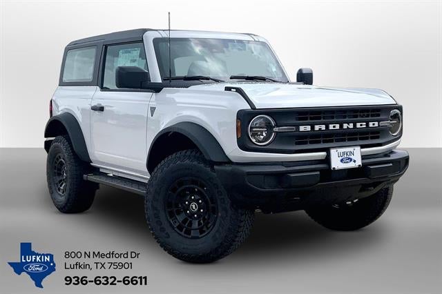 2026 Ford Bronco Base 2 Door 4x4 in Oxford White — front three-quarter view