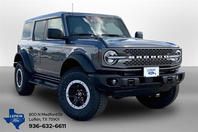 2026 Ford Bronco Badlands in Carbonized Gray — front three-quarter view