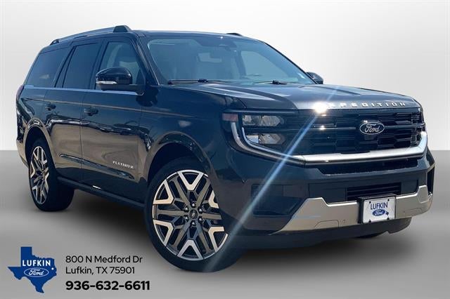 2026 Ford Expedition Platinum in Dark Matter Gray — front three-quarter view