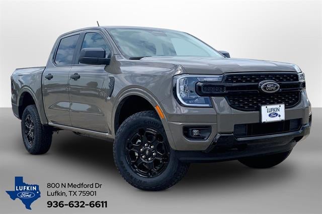 2026 Ford Ranger XLT in Marsh Gray — front three-quarter view