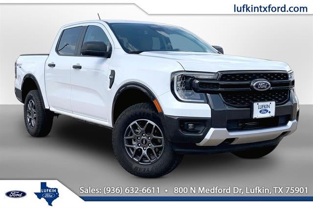 2024 Ford Ranger XLT in Oxford White — front three-quarter view