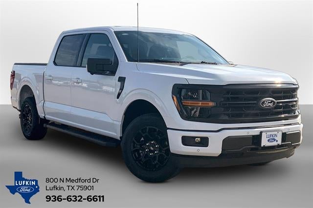 2026 Ford F-150 XLT in Oxford White — front three-quarter view