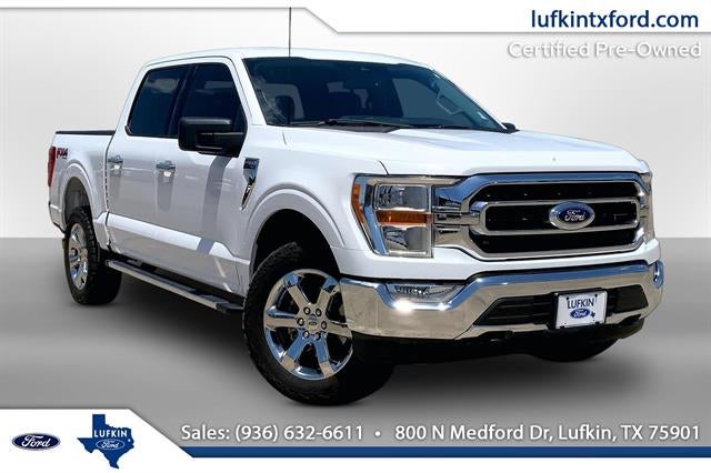 2022 Ford F-150 XLT in White — front three-quarter view