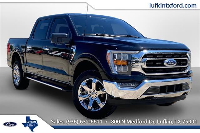 2023 Ford F-150 XLT in Black — front three-quarter view