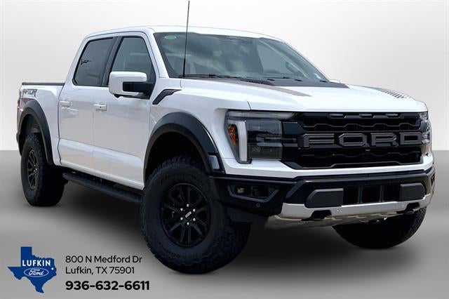 2026 Ford F-150 Raptor in Oxford White — front three-quarter view