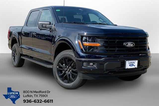 2026 Ford F-150 XLT in Antimatter Blue — front three-quarter view
