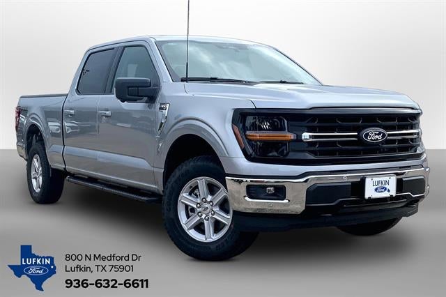 2026 Ford F-150 XLT in Iconic Silver — front three-quarter view