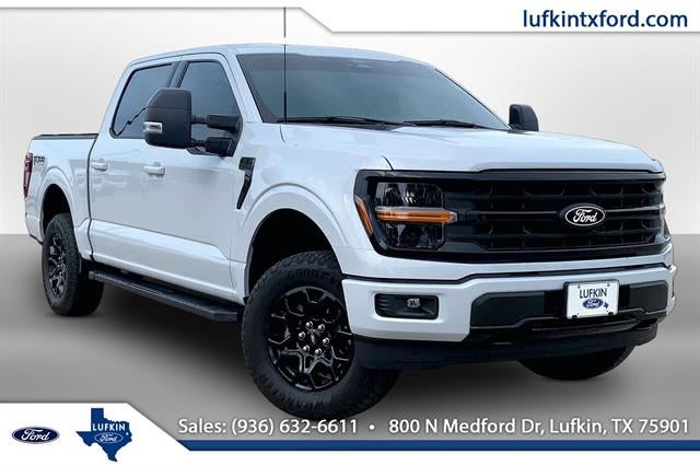 2025 Ford F-150 XLT in Oxford White — front three-quarter view