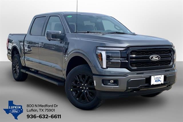 2026 Ford F-150 LARIAT in Carbonized Gray — front three-quarter view