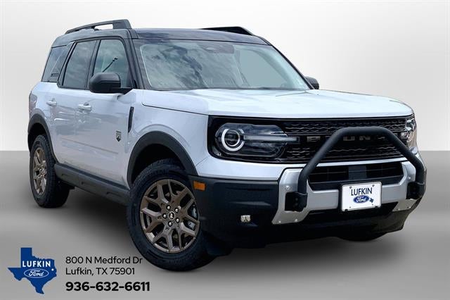 2026 Ford Bronco Sport Big Bend in Space White — front three-quarter view
