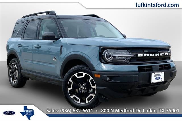 2023 Ford Bronco Sport Outer Banks in Blue — front three-quarter view
