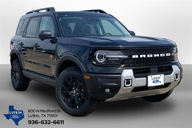 2026 Ford Bronco Sport Badlands in Shadow Black — front three-quarter view