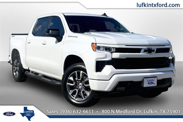 2025 Chevrolet Silverado 1500 RST in Summit White — front three-quarter view