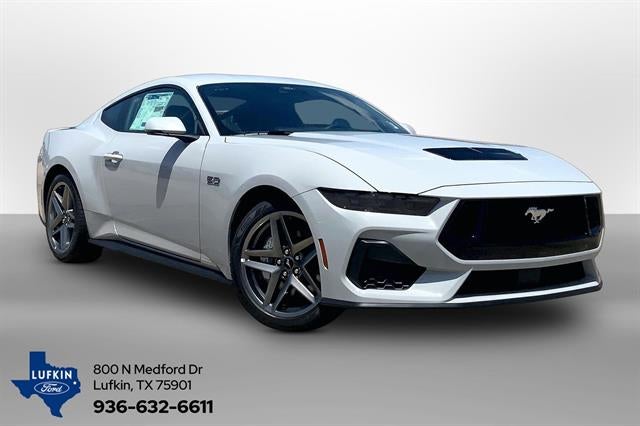 2026 Ford Mustang GT Premium Fastback in Avalanche Gray — front three-quarter view