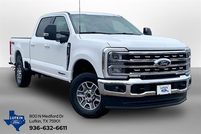 2026 Ford Super Duty F-250 Lariat in Oxford White — front three-quarter view