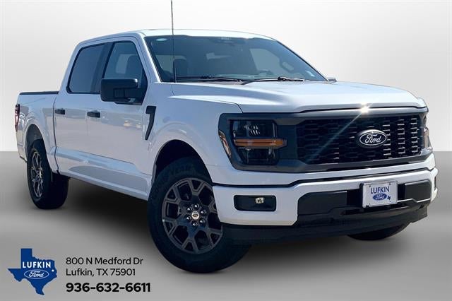 2026 Ford F-150 STX in Oxford White — front three-quarter view