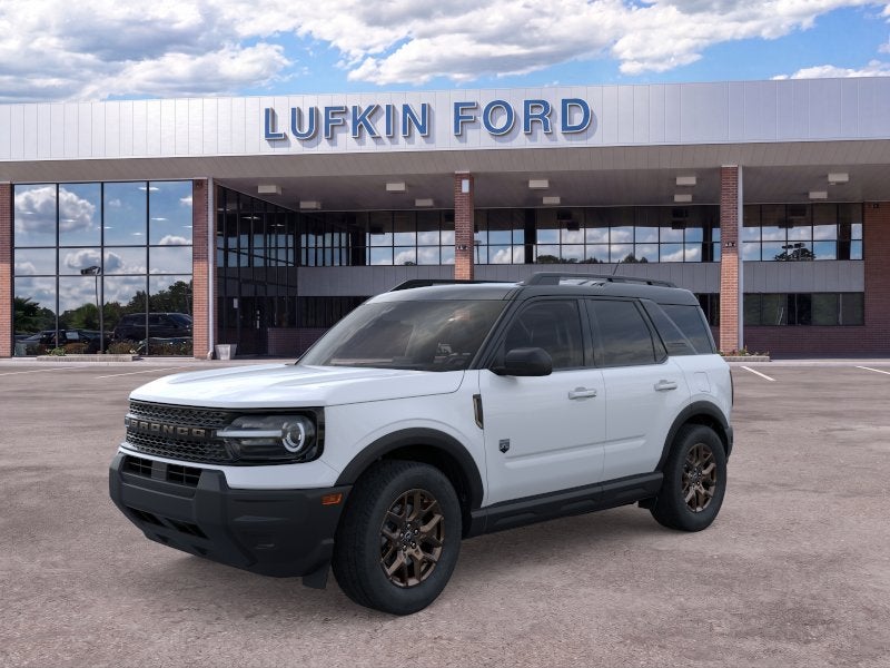 2026 Ford Bronco Sport Big Bend in Space White Metallic — front three-quarter view